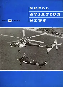 The front cover of Shell Aviation News