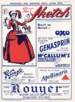 Apollinaris: Front cover of The Sketch, 13th January 1932