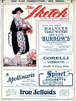 Apollinaris: Front cover of The Sketch, 19th October 1921