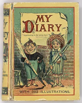 Inkpot: Front cover of a Victorian children's diary