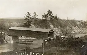 Elma: Covered bridge, Buffalo Creek, Elma, New York State, USA