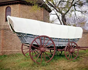 Williamsburg: Covered Conestoga Wagon Used To Haul Freight on