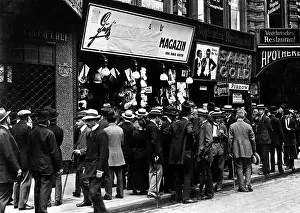 Foreigners: Covered foreign advertisment signs, 1914