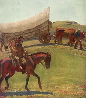 Dixon: Covered Wagon and Oxen