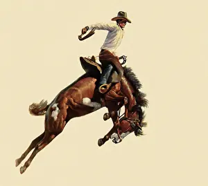 Ranchers: Cowboy on bucking Horse