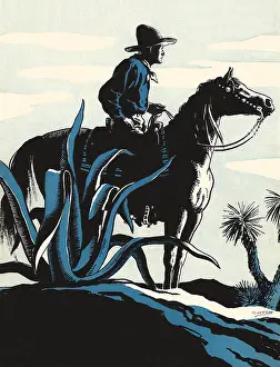 Cowgirls: Cowboy on Horseback
