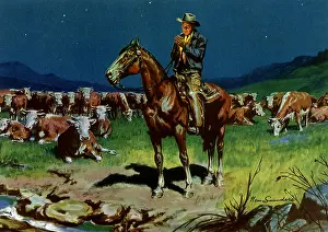 Norm: Cowboy Lighting a Smoke
