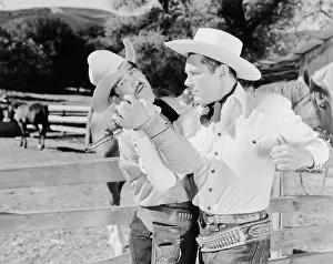 Corral: Two cowboys fighting with each other