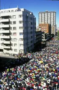 Hani: Cowds marching through Johannesburg