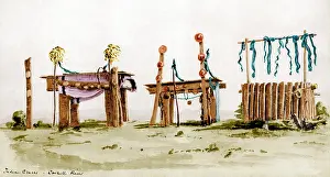 Ethnography: Cowlitz Indian Burial Canoe