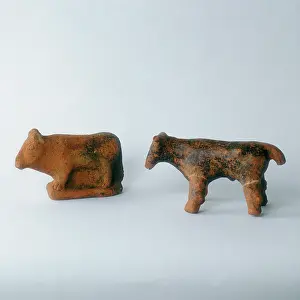 Antiquarium: Cows, terra cotta votive piece