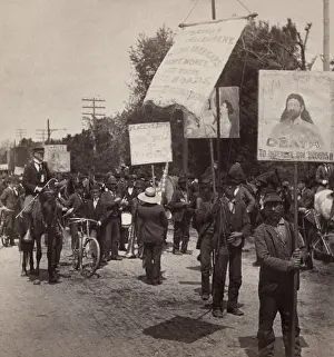 Lcgr1802: Coxeys Army approaching Washington carrying