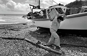 Shingle: Crab fisherman, Cadgwith, Cornwall