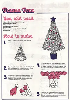 Flared: Craft Ephemera - 1970's, Christmas Tree, colour