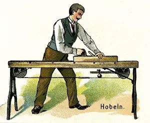 Joinery: craft / handcraft, joiner / carpenter, man at