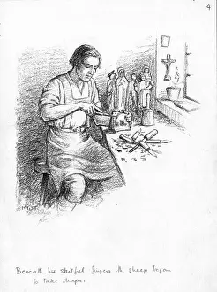 Crafting: Craftsman making sheep