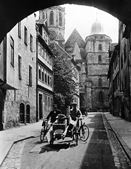 Coburg: Craftsmen in the Neugasse in Coburg, 1931