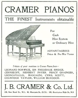 Cramer: Cramer Pianos Advertisement