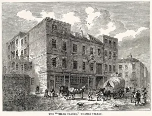 Cheapside: Three Cranes, Thames Street, London