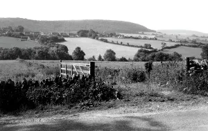 Cranham: Cranham, view towards Church c1965