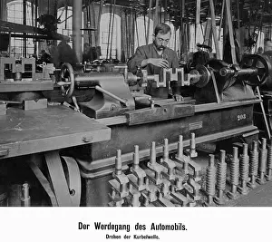 Skilled: Crankshaft for automobile production, 1911