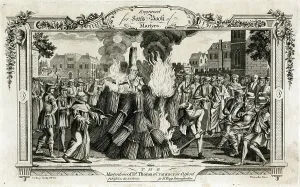 Cranmer: Cranmer burnt at the stake