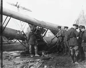 504a: Crashed AVRO 504A biplane, WW1