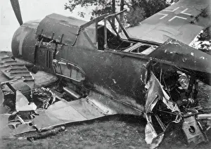 Writeoff: Crashed German plane, WW2
