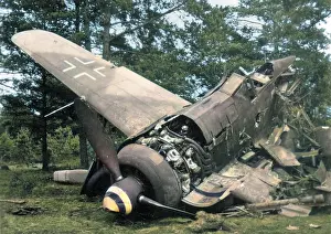 Writeoff: Crashed German plane, WW2