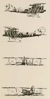 A crashed Pfalz DXII reconstructed