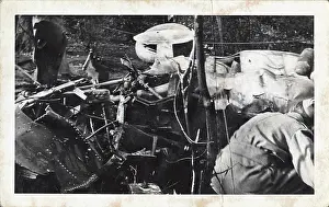 Baled: Crashed plane in WW II