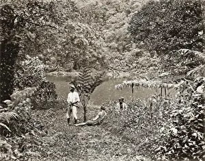 Jungles: Crater lake in Central Java