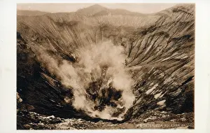 Semeru: The crater of Mount Bromo Volcano, East Java, Indonesia