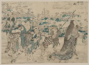 Mocking: Crazy woman playing with butterflies