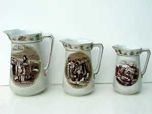 Grimwades: Cream pottery jug - Coiffure in the trenches