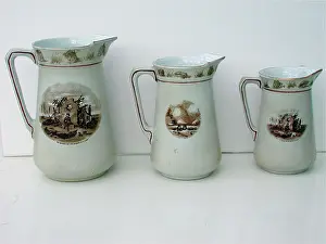 Grimwades: Cream pottery jug - Coiffure in the trenches