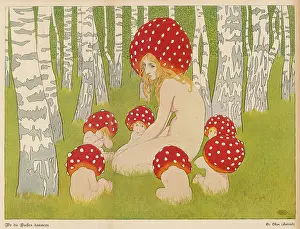 Toadstools: Creates of the Woods in toadstool hats