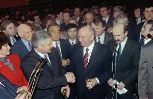 Promotes: Creating Gorbachev Foundation in Moscow, 1992