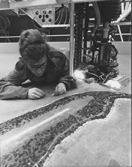 Lyneham: Creating model for flight simulator, RAF Lyneham, Wiltshire