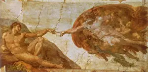1511: Creation of Adam, by Michelangelo