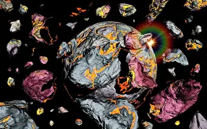 Apart: The creation of a new planet as gravity brings together all