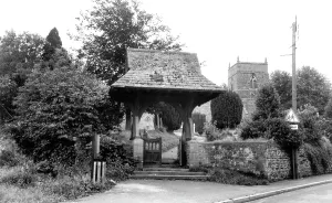 C1955: Creaton, Lychgate and Church c1955