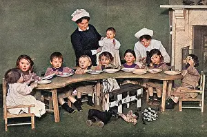 Nurseries: Creche for the children of munitions workers, WW1