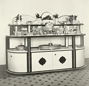 Credenza: Credenza and dinner service