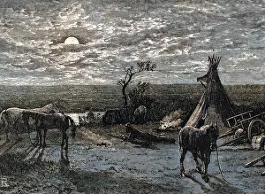 %mep: Cree Indian camp, c. 1870