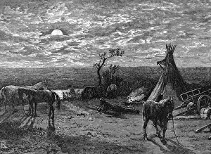 %mep: Cree Indian camp, c. 1870