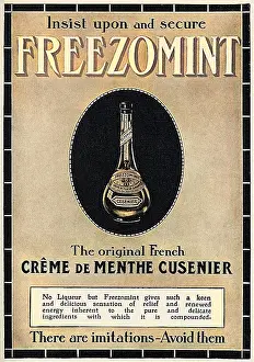 Creme: Creme de Menthe advertisement, 1914