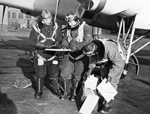 Gunners: Crew of a Do 17 during an exercise, 1939