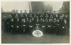 Lifebelt: Crew on board HMS Atalanta