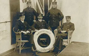 Muncaster: Crew on board the Muncaster Castle, Liverpool